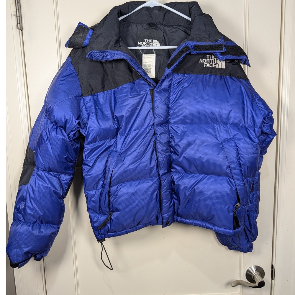 The North Face Baltoro Puffer Jacket Mens Medium Blue Gore DryLoft Goose Down